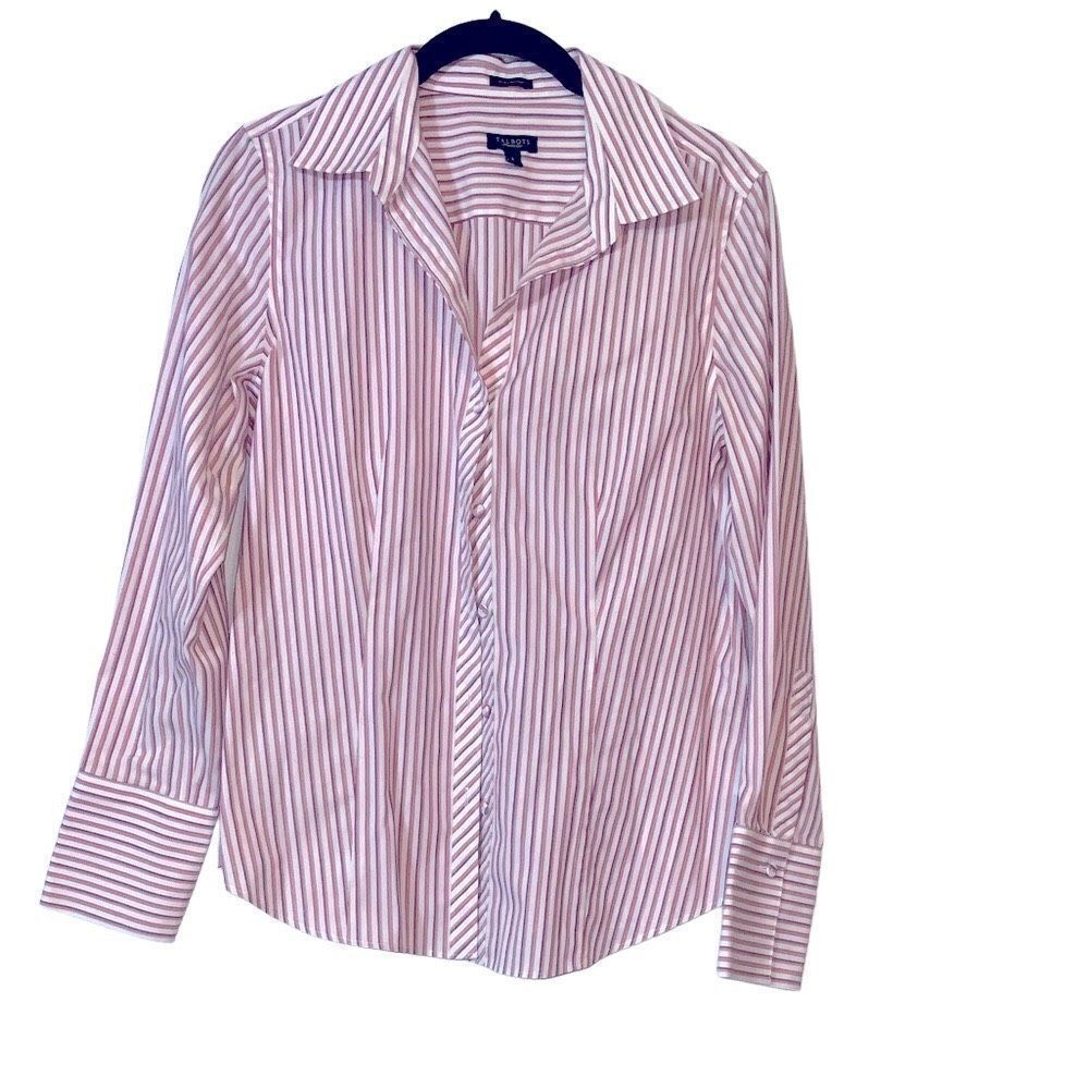 Talbots Stripe Button Down Shirt 6